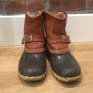New Tumbled Leather LL Bean Boots (Fit like a 7)